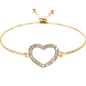 Swarovski Heart Slider Bracelet